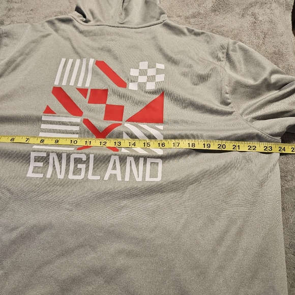 NWT Puma Men's England FTBLCore Fan Fleece Hoodie Sweatshirt Size Large - Picture 9 of 11